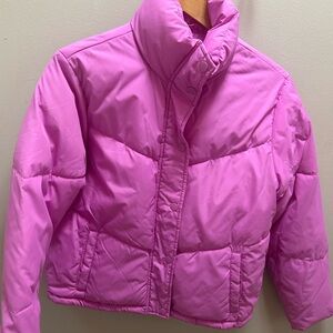 Vibrant Pink Puffer Jacket